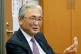 Japanese politician Keiji Furuya is interviewed at the parliament in Tokyo, on March 18, 2026