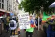 Demonstrators during an anti-racism protest organised by Stand Up to Racism in Cardiff, August 10, 2024