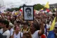Supporters of Ivan Cepeda, presidential candidate for the Historic Pact coalition, cheer him on during a campaign rally in Cali, Colombia, February 26, 2026