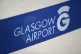 General view of the logo for Glasgow airport