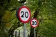20mph road signs in Brynawel, Wales