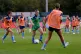 Young girls play football during the FIFA Milestone Event celebrating the FAW Girls' Academy system at Dragon Park, Newport, August 14, 2025