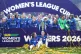 Chelsea's Millie Bright (centre right) holds the trophy above the head of Aggie Beever-Jones after the Subway Women's League Cup final at Ashton Gate, Bristol, March 15, 2026