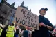 Counter protesters, organised by Stand Up To Racism, during an anti-immigration rally in Edinburgh, March 21, 2026
