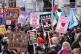 People take part in a Together for Palestine march organised by Palestine Coalition, in central London, March 28, 2026