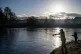 People fishing during the opening ceremony on the opening day of the salmon fishing season on the River Tay at Kincalven Bridge near Meikleour, Perthshire, January 15, 2026