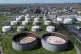 Empty oil tanks are seen at a big BP refinery in Gelsenkirchen, Germany, April 1, 2026