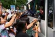 Released prisoners, in a bus, are welcomed by family members and colleagues after they left Insein Prison in Yangon, Myanmar, Friday, April 17, 2026