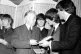TAXING MOMENT: Harold Wilson, leader of the Opposition, fields questions from George Harrison in March 1964