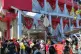 Onlookers gather as police officers inspect a damaged building following an earthquake in Manado, North Sulawesi, Indonesia, April 2, 2026