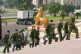 Myanmar's military representatives arrive for a session at Union parliament in Naypyitaw, Myanmar, April 3, 2026