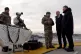 Defence Secretary John Healey (second right) on board the British Royal Fleet Auxiliary ship Proteus, currently docked in the town of Bodo, Norway. Picture date: Thursday February 20, 2025