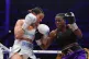 Terri Harper in action against Caroline Dubois at The Olympia Grand Hall, London, April 5, 2026