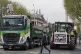 Vehicles parked on O'Connell Street in Dublin as protestors take part on the second day of a National Fuel Protest against rising fuel prices, April 8, 2026