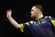 Luke Littler during his match against Steve Bunting on night ten of the BetMGM Premier League 2026 at the Brighton Centre, April 9, 2026