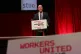 First Minister John Swinney addresses delegates during the STUC conference in the Caird Hall, Dundee, April 21, 2026