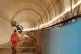 FRAUGHT PROCESS: A member of HS2 staff walks through the Chilterns tunnel of the new line