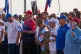Cuban President Miguel Díaz-Canel (second left) and former President Raul Castro (centre) attend a gathering marking International Workers' Day at Jose Marti Anti-Imperialist Square in Havana, Cuba, May 1, 2026
