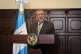 Guatemalan President Bernardo Arevalo speaks to reporters in Guatemala City, March 5, 2026