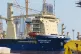 The South Korean-operated vessel HMM NAMU is docked after being damaged from a fire following an explosion in the Strait of Hormuz, at a port in Dubai, United Arab Emirates, May 8, 2026
