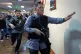 Senate security run after gunfire was heard along a hallway at the Philippine Senate in Pasay, Philippines, May 13, 2026