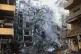 A destroyed building hit in an Israeli airstrike in the southern port city of Tyre, Lebanon, May 28, 2026