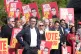 Andy Burnham surrounded by Labour Party supporters at the launch of his campaign as Labour's candidate for the Makerfield by-election during a press conference at Stubshaw Cross Community and Sports Club in Ashton-in-Makerfield, Greater Manchester, May 22, 2026