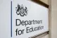 A view of signage for the Department for Education in Westminster, London