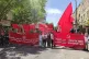Hadash members take part in a May Day rally, May 2, 2026