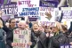 SAME OLD SAME OLD: School support staff members of Unison rally outside the Scottish parliament in Holyrood, Edinburgh in a pay dispute in September 2023 