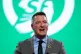 North Belfast MP John Finucane speaking at the Sinn Fein Ard Fheis, at International Convention & Exhibition Centre in Belfast, April 24, 2026