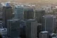An aerial view of the offices of HSBC, Citi, JP Morgan and Barclays banks in Canary Wharf, east London