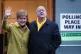 Nicola Sturgeon with Peter Murrell as they cast their votes in the 2019 General Election at Broomhouse Park Community Hall in Glasgow