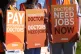 Members of the British Medical Association (BMA) on the picket line outside John Radcliffe Hospital in Oxford, as resident doctors in England begin six-days of industrial action in their ongoing row over pay and jobs, April 7, 2026