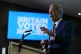 Reform UK leader Nigel Farage speaks to supporters at Chelmsford City Racecourse, Essex, following the 2026 local election results, May 8, 2026