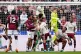 Arsenal goalkeeper David Raya being fouled by West Ham United's Pablo Felipe in the build up to Callum Wilson's disallowed goal, May 10, 2026