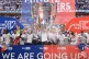 Bolton Wanderers celebrate with the trophy after clinching promotion following the Sky Bet League One play-off final at Wembley Stadium, London, May 24, 2026