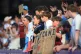 West Ham United fans after the final whistle in the Premier League match at the London Stadium. West Ham have been relegated from the Premier League, May 24, 2026