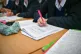 School students during a lesson