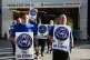 Long Island Rail Road workers walk on the picket line outside of Penn Station on the first day of their strike, May 16, 2026, in New York