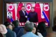 People watch a TV screen showing a file image of North Korean leader Kim Jong Un, right, and Chinese President Xi Jinping, at the Seoul Railway Station in Seoul, South Korea, June 5, 2026