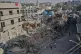 People returning to their village following the announcement of an initial ceasefire agreement between the US and Iran, check their destroyed houses in Nabatiyeh town, southern Lebanon, June 16, 2026