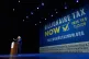 US senator Bernie Sanders addresses the crowd at a campaign event for a proposed 