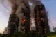 Smoke rises after a fire broke out at Wang Fuk Court, a residential estate in the Tai Po district of Hong Kong's New Territories, November 26 2025