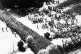 Ranks of police face the picketing line outside Orgreave Coking Plant near Rotherham, June 18, 1984
