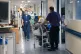 Staff on an NHS hospital ward at Ealing Hospital in London, January 18, 2023