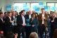 Leader of the Conservative Party Kemi Badenoch (centre), Scottish Conservative Leader Russell Findlay (centre right) and Conservative Party MP for Aberdeen South Douglas Lumsden (centre left) during a victory rally in Aberdeen, June 19, 2026