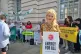 Green MP Hannah Spencer joins Fuel Poverty Action activists outside the Department of Energy demanding lower energy bills, London, July 1, 2026