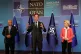 NATO Secretary General Mark Rutte, center, participates in a media statement with European Council President Antonio Costa, left, and European Commission President Ursula von der Leyen during the Nato summit in Ankara, Turkey, July 7, 2026