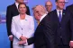 Avaricious eye: US President Donald Trump passes Danish Prime Minister Mette Frederiksen